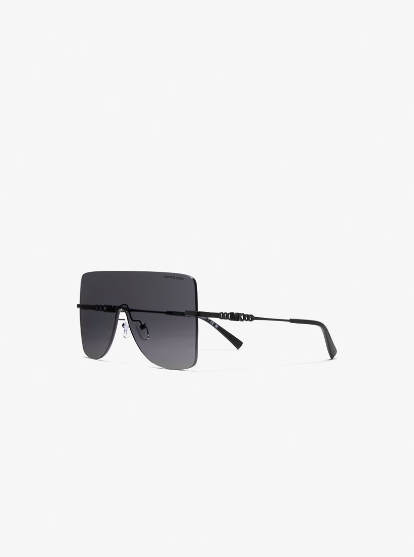 Michael Kors London Sunglasses Sonnenbrille Damen Schwarz | ADLYVI042