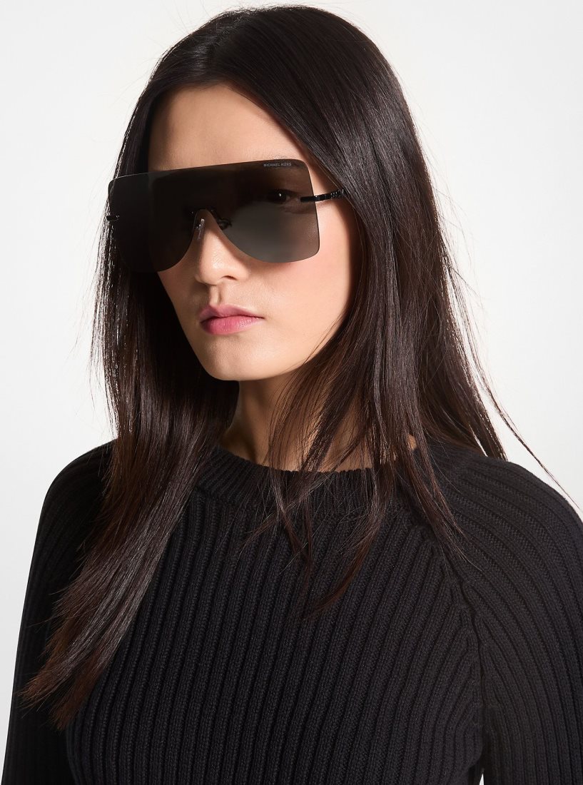 Michael Kors London Sunglasses Sonnenbrille Damen Schwarz | ADLYVI042