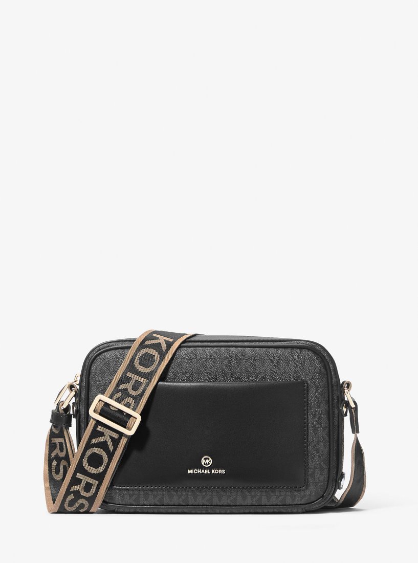 Michael Kors Maeve Large Logo Crossbody Bag Umhängetasche Damen Schwarz | TRUEKG325