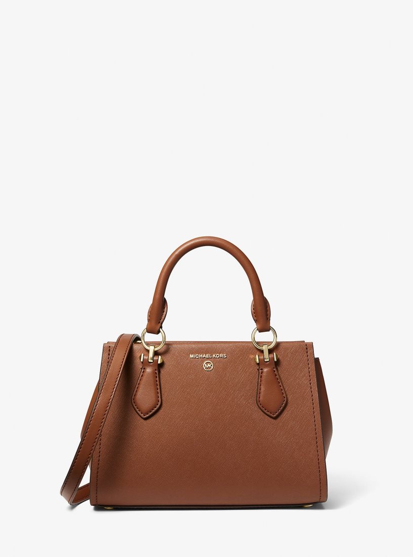Michael Kors Marilyn Small Saffiano Leather Crossbody Bag Umhängetasche Damen Luggage | YJCXOZ014