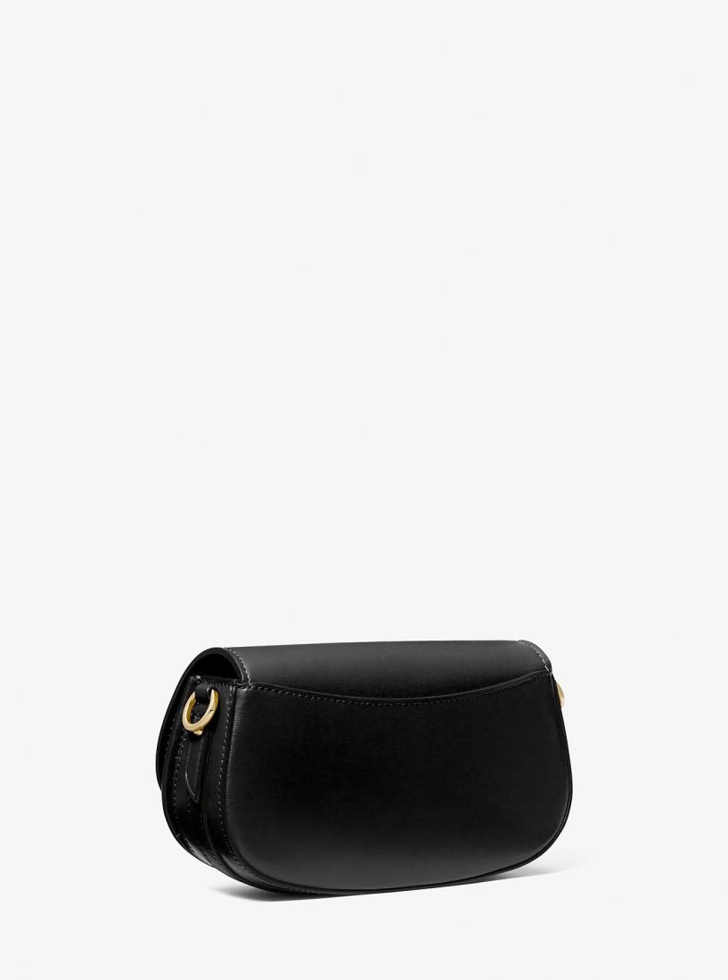 Michael Kors Mila Small Leather Shoulder Bag Schultertasche Damen Schwarz | MSVCJL862