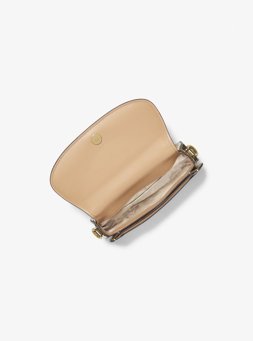 Michael Kors Mila Small Metallic Leather Shoulder Bag Umhängetasche Damen Gold | KBLXTU146