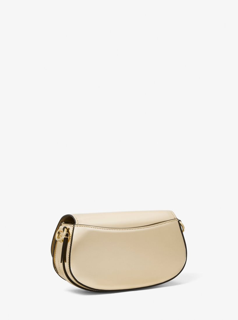 Michael Kors Mila Small Metallic Leather Shoulder Bag Umhängetasche Damen Gold | KBLXTU146