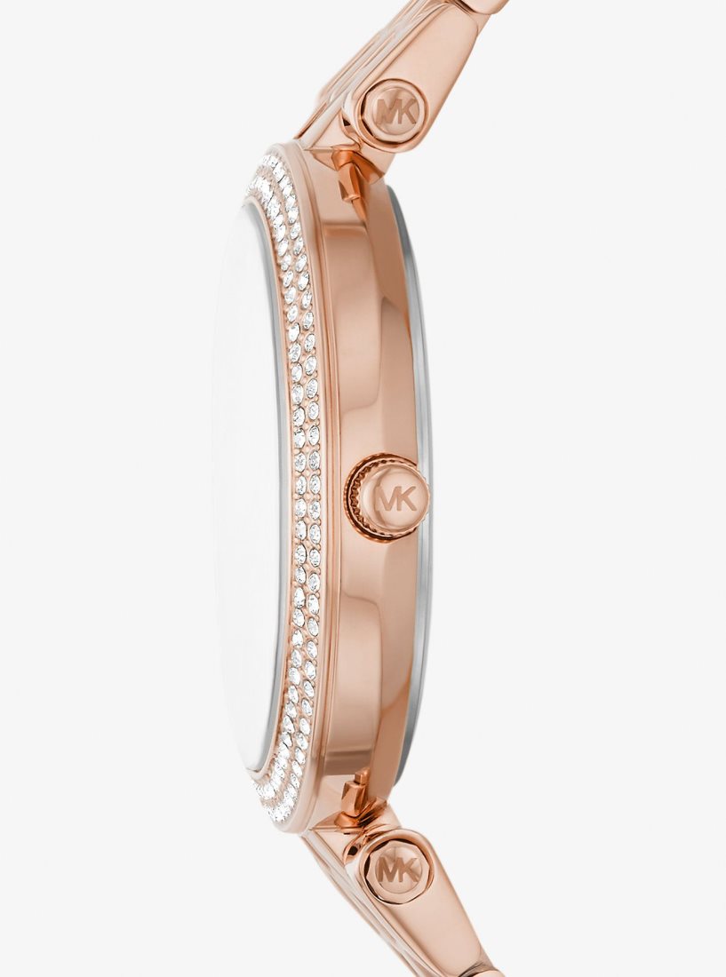 Michael Kors Mini Darci Pave Rose Gold-Tone Watch Gold-tone Damen Rosa Gold | KVDSOC243