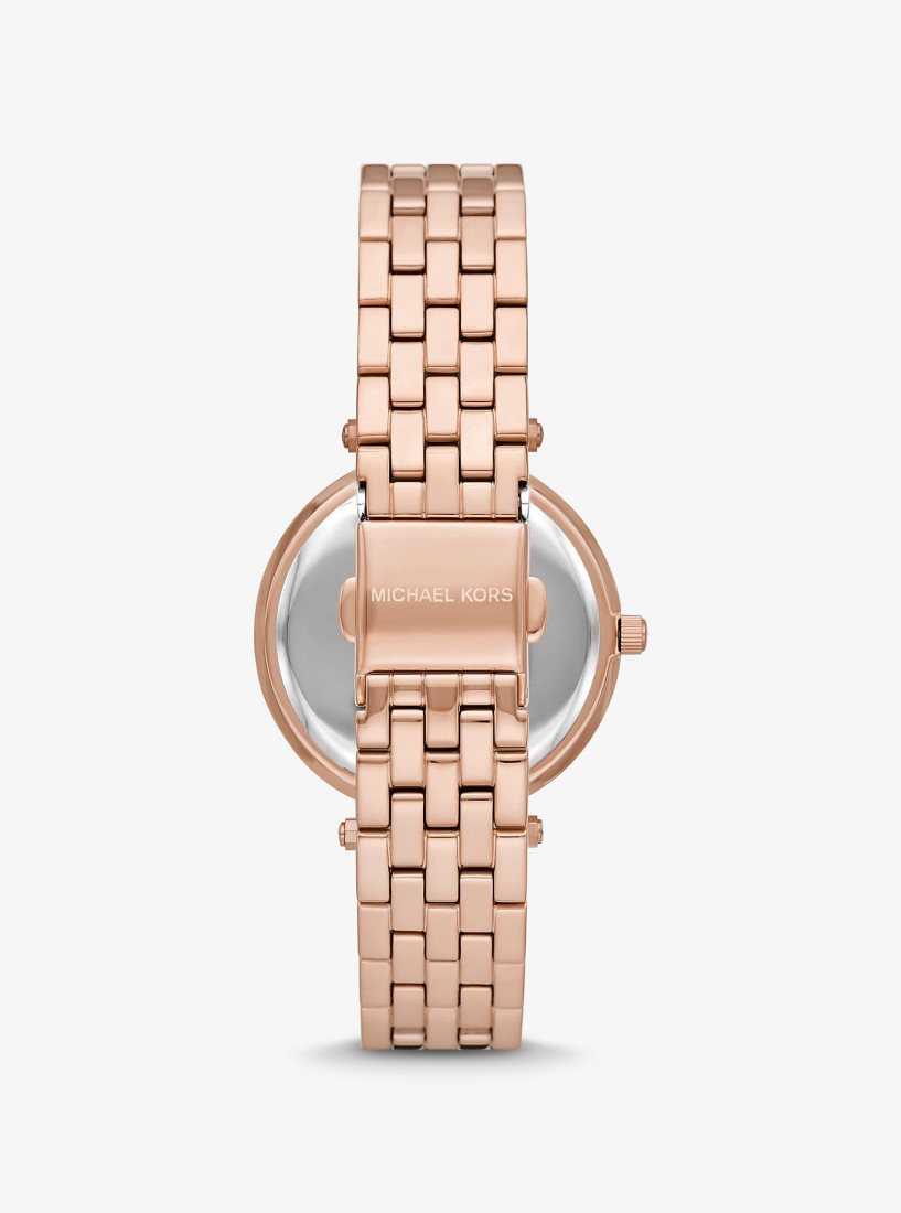 Michael Kors Mini Darci Pave Rose Gold-Tone Watch Gold-tone Damen Rosa Gold | KVDSOC243