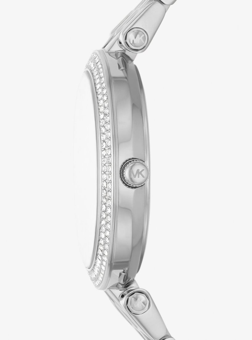 Michael Kors Mini Darci Pave Silver-Tone Watch Silver-tone Damen Silber | BKURVN248