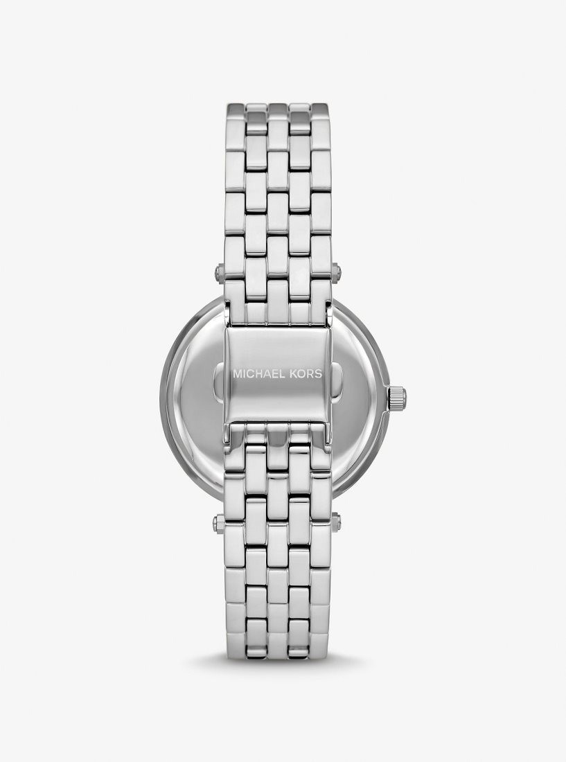 Michael Kors Mini Darci Pave Silver-Tone Watch Silver-tone Damen Silber | BKURVN248