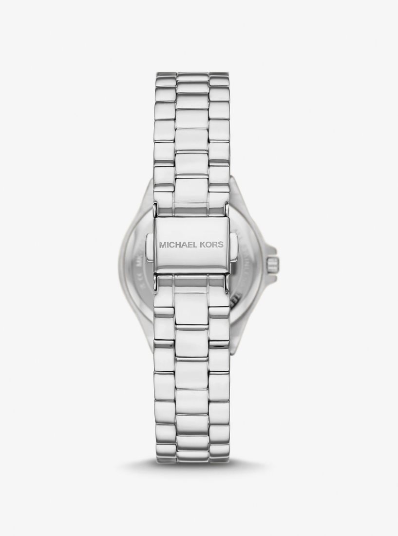 Michael Kors Mini Lennox Pave Silver-Tone Watch Silver-tone Damen Silber | IXAJFC867