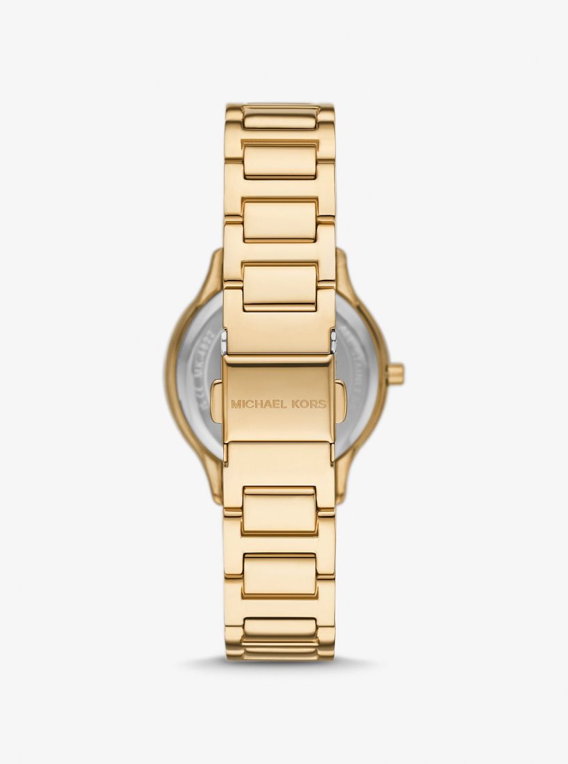 Michael Kors Mini Sage Pave Gold-Tone Watch Gold-tone Damen Gold | PBCGJO936