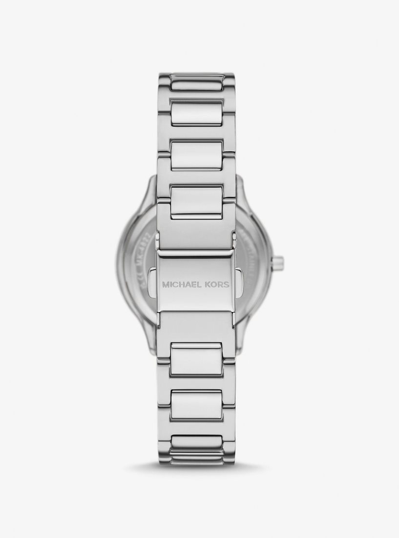 Michael Kors Mini Sage Pave Silver-Tone Watch Silver-tone Damen Silber | JUZHLI380