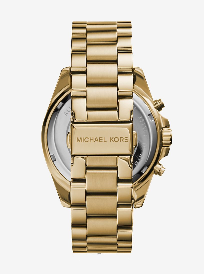 Michael Kors Oversized Bradshaw Gold-Tone Watch Gold-tone Herren Gold | SWLYIZ896