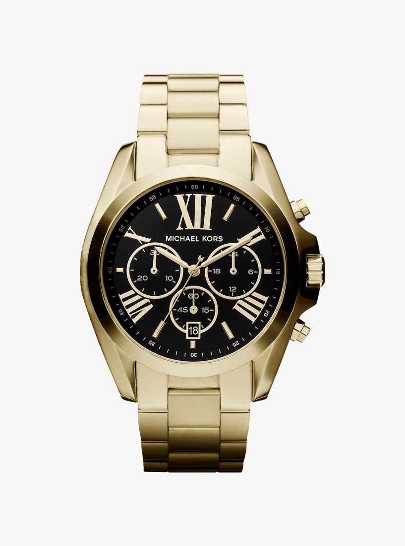 Michael Kors Oversized Bradshaw Gold-Tone Watch Gold-tone Herren Gold | SWLYIZ896