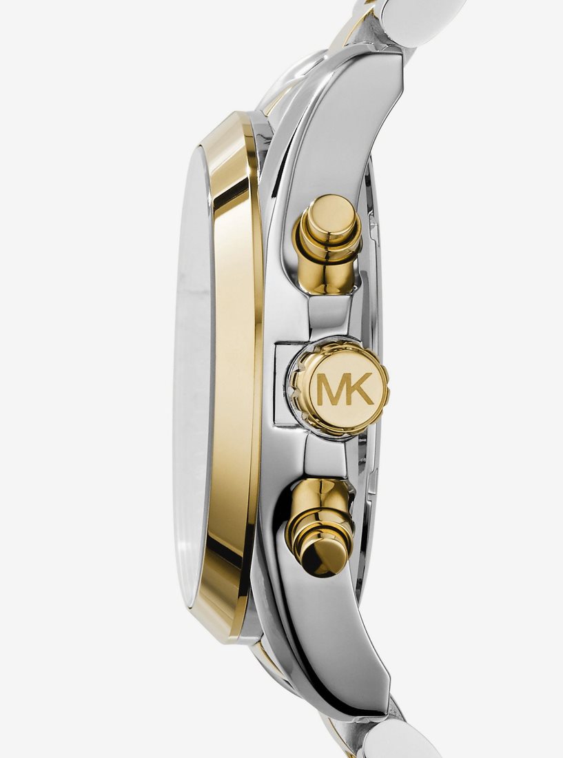 Michael Kors Oversized Bradshaw Two-Tone Watch Two-tone Damen Two Tone | KAEQND615