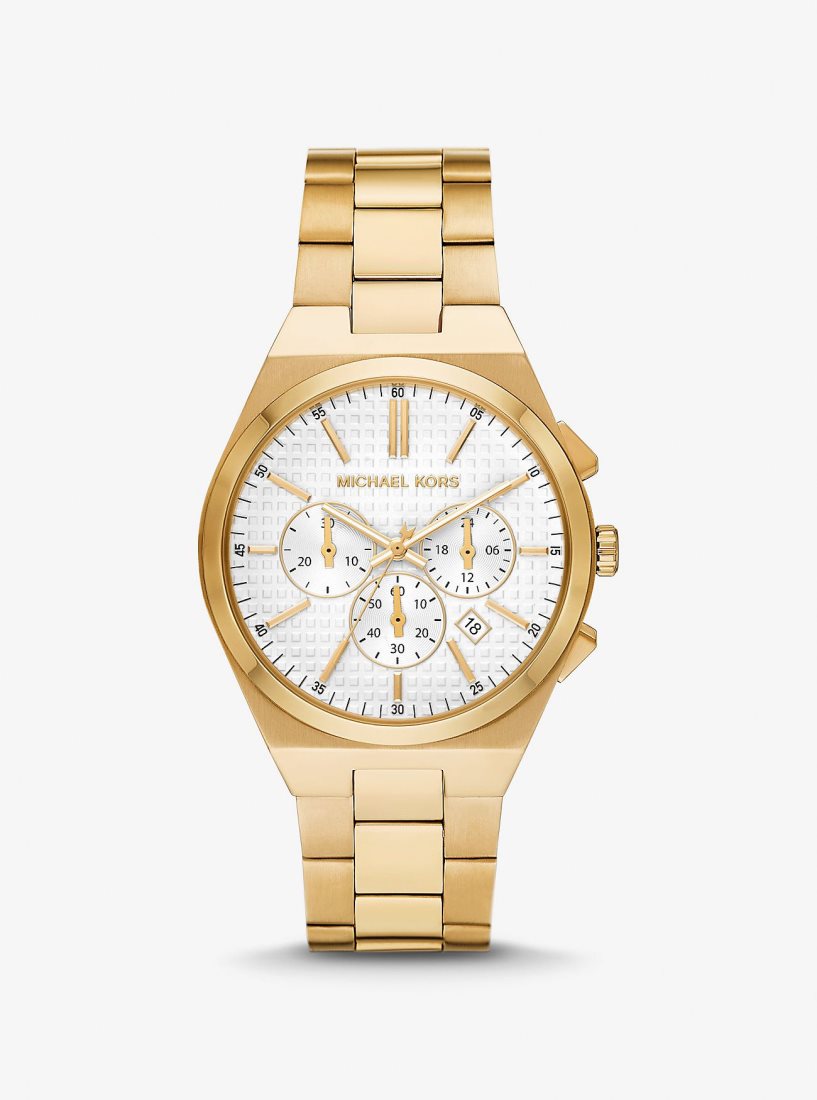 Michael Kors Oversized Lennox Gold-Tone Watch Gold-tone Herren Gold | JWRVSH624