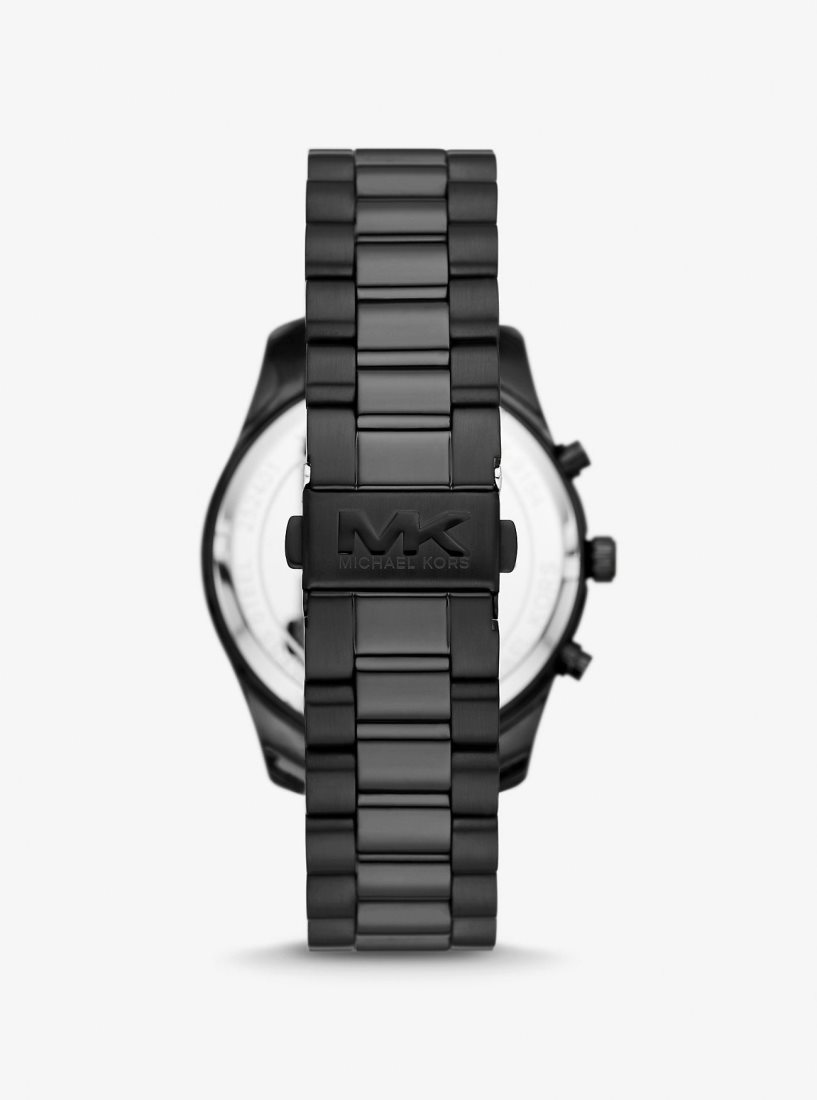Michael Kors Oversized Lexington Black-Tone Watch Black-tone Herren Schwarz | FRQHOI697