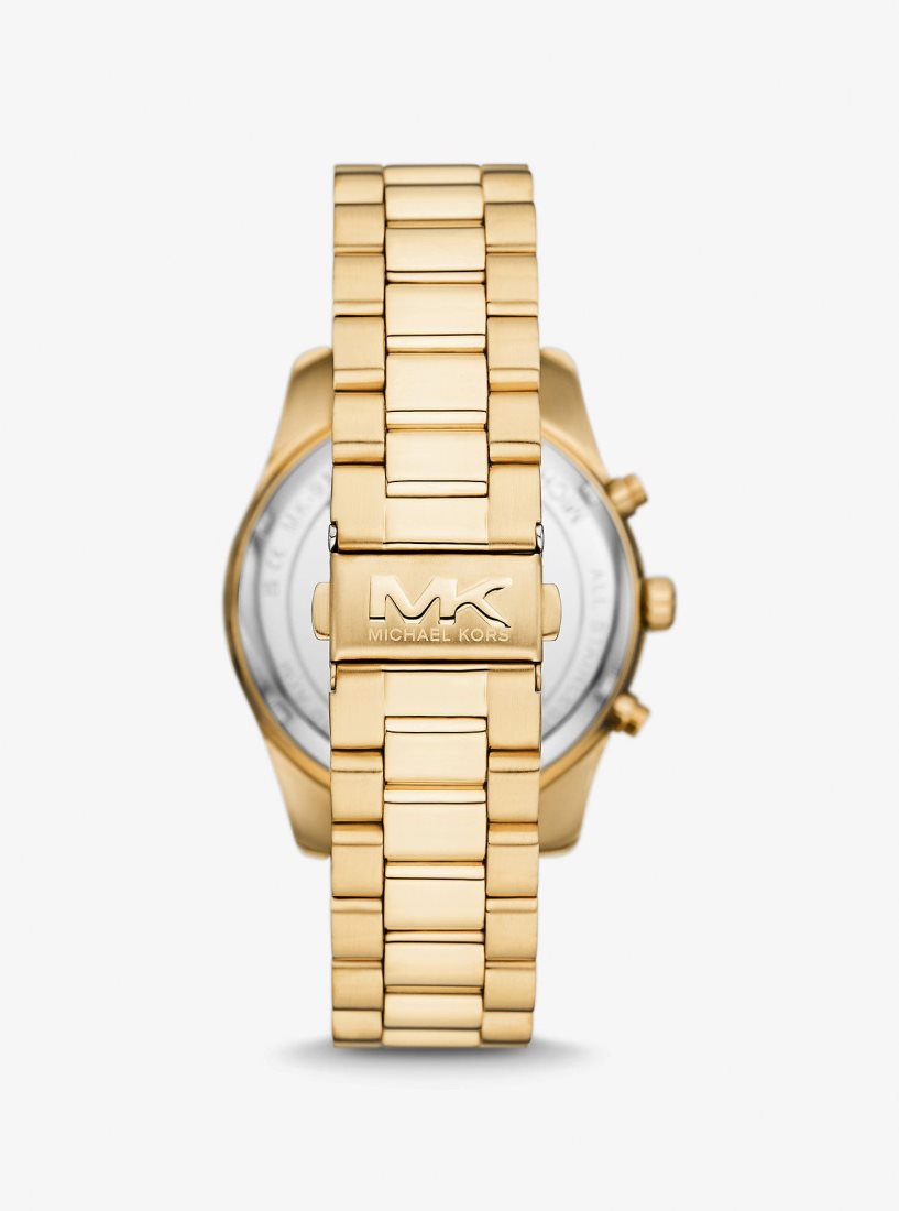 Michael Kors Oversized Lexington Gold-Tone Watch Gold-tone Herren Gold | JZYBRL347