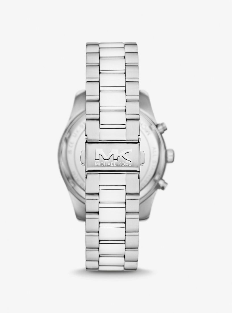 Michael Kors Oversized Lexington Silver-Tone Watch Silver-tone Herren Silber | OLTDEK367