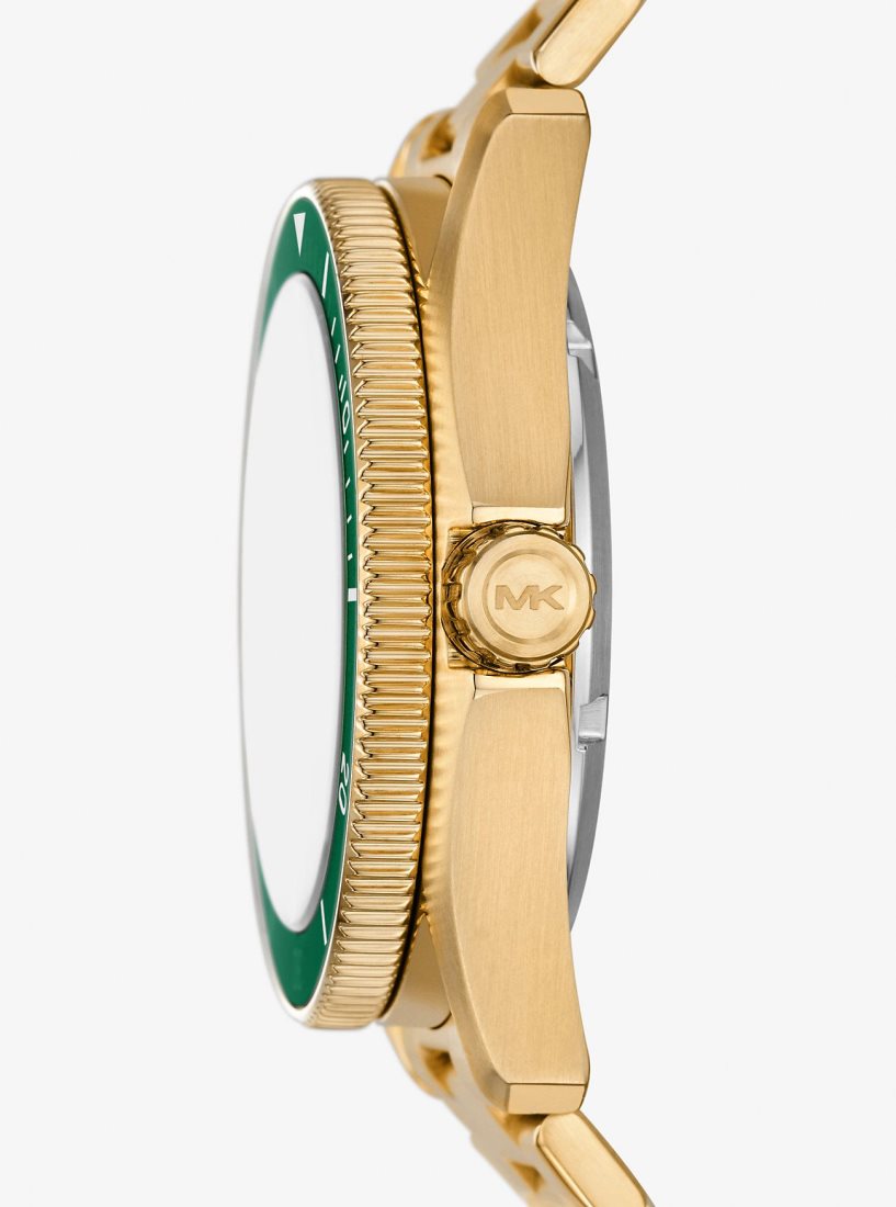 Michael Kors Oversized Maritime Gold-Tone Watch Gold-tone Herren Gold | MBWZKJ385