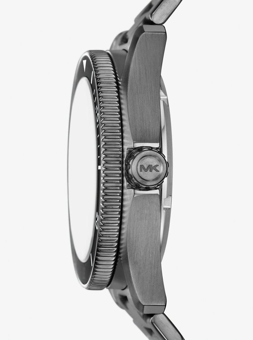 Michael Kors Oversized Maritime Gunmetal Watch Oversized Herren Grau | IMPJFA619