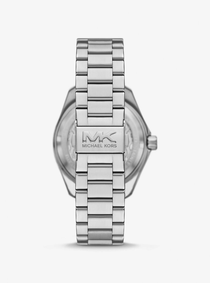 Michael Kors Oversized Maritime Silver-Tone Watch Silver-tone Herren Silber | AKFSQD785