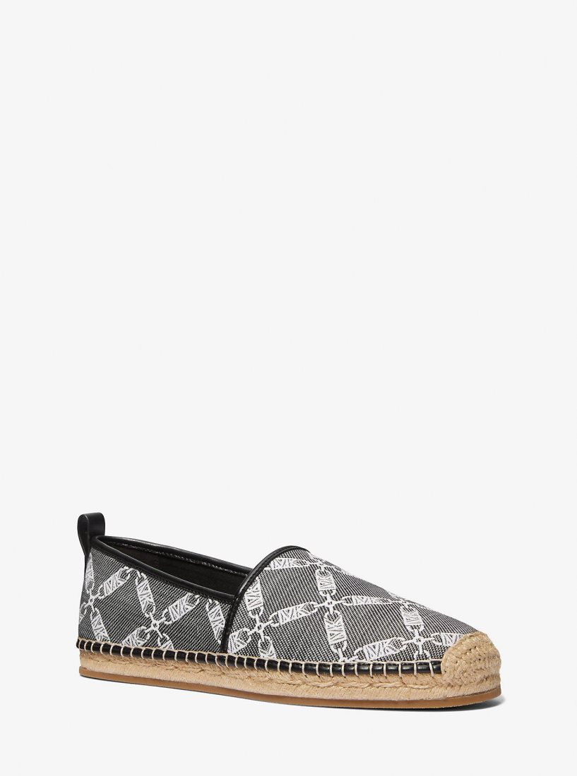 Michael Kors Owen Empire Logo Jacquard Espadrille Espadrilles Herren Schwarz | RJICTL420