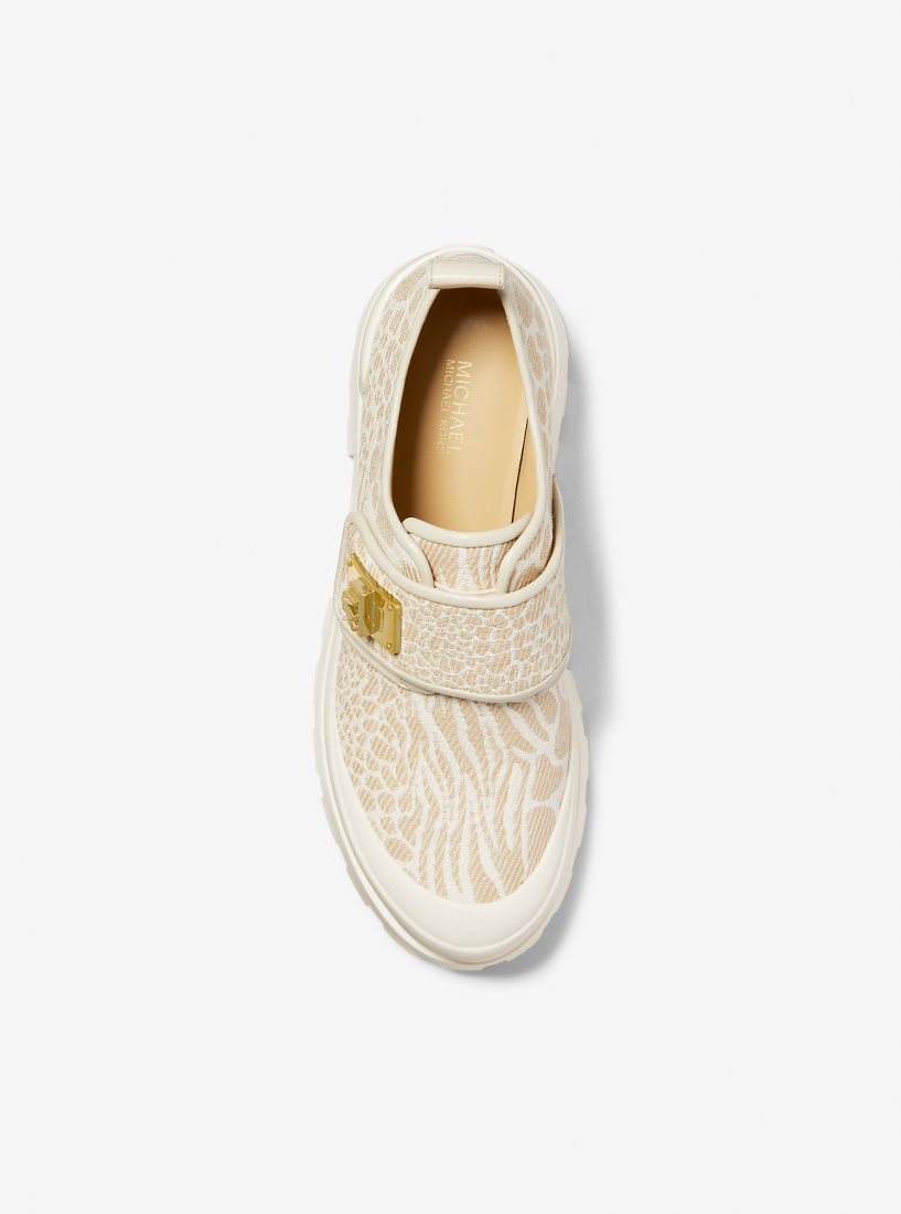 Michael Kors Padma Animal Jacquard Loafer Flache Schuhe Damen Braun | BLAHYQ058