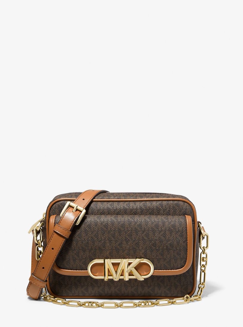 Michael Kors Parker Medium Logo Crossbody Bag Umhängetasche Damen Brn/Acorn | CIKVNX681