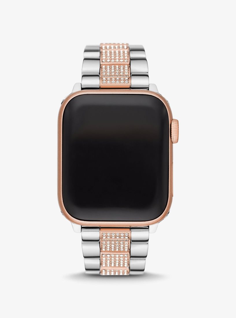 Michael Kors Pave Two-Tone Strap For Apple Watch Smartwatches Damen Two Tone | KHNDGW269