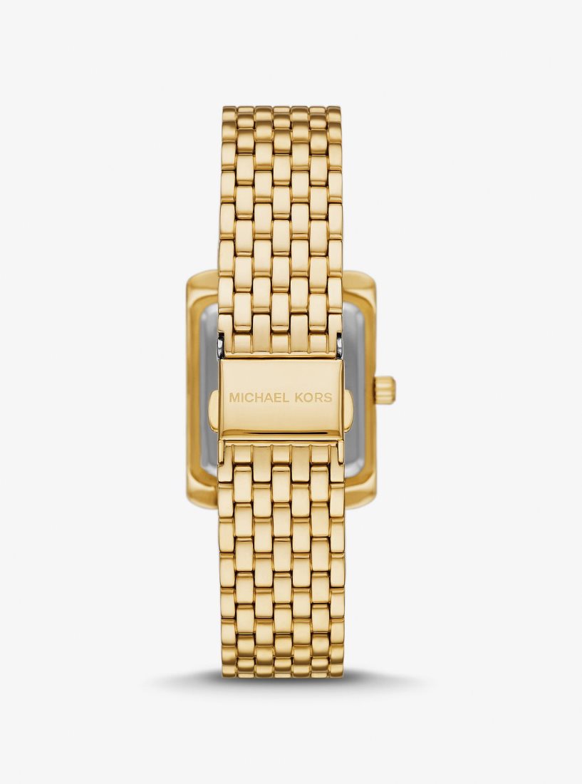 Michael Kors Petite Emery Pave Gold-Tone Watch Gold-tone Damen Gold | JENWZX483