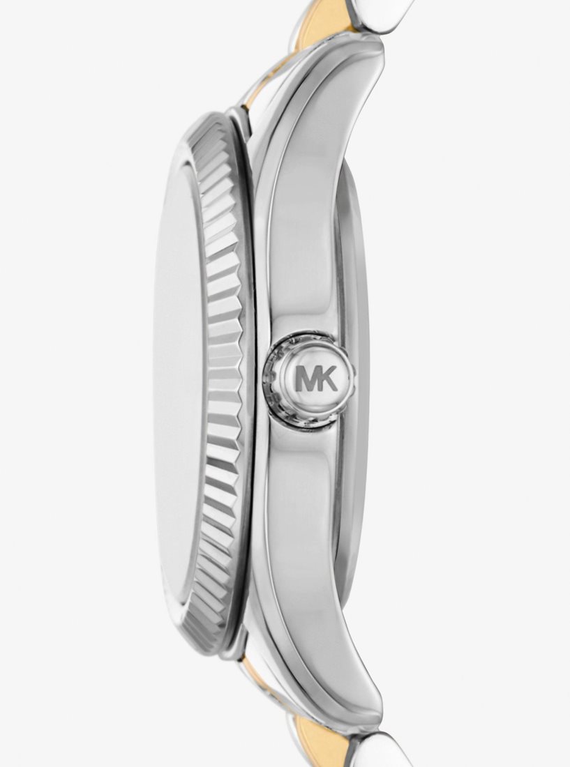 Michael Kors Petite Lexington Pave Two-Tone Watch Two-tone Damen Two Tone | SDIMWR234
