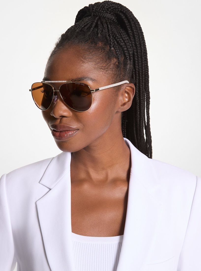 Michael Kors Portugal Sunglasses Sonnenbrille Damen Hellgelb | TBNLIX630