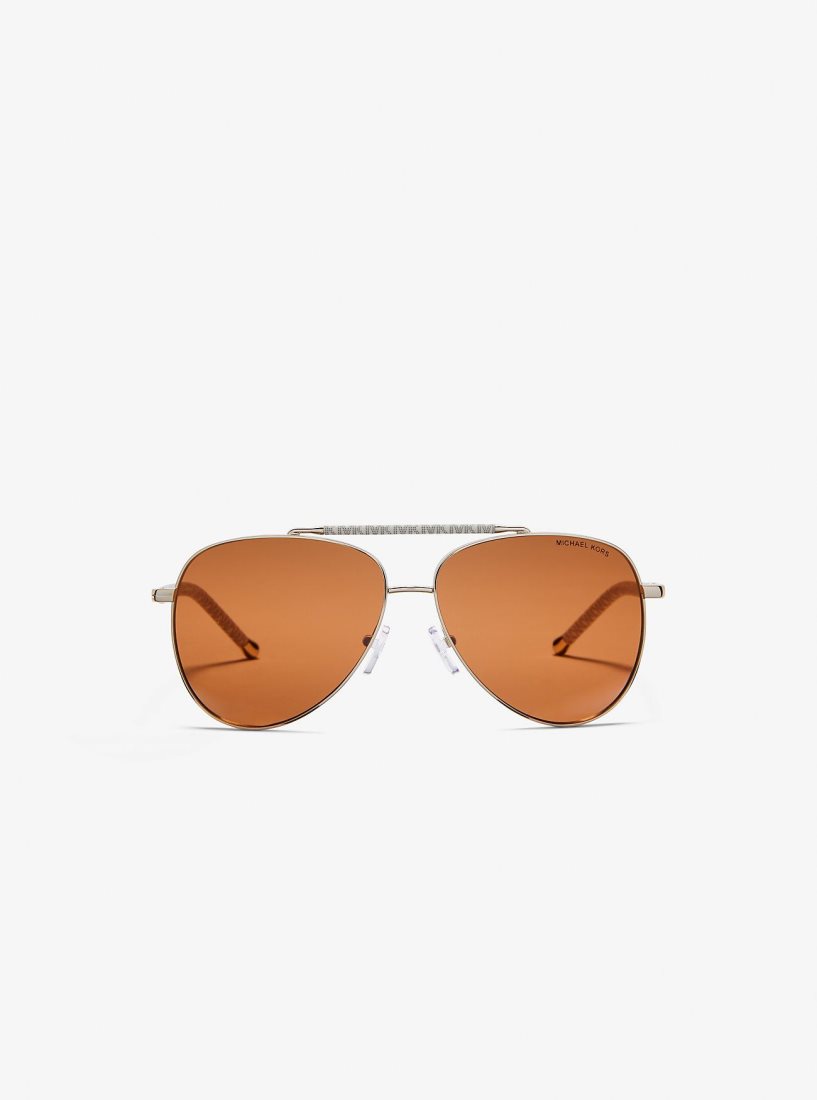 Michael Kors Portugal Sunglasses Sonnenbrille Damen Hellgelb | TBNLIX630