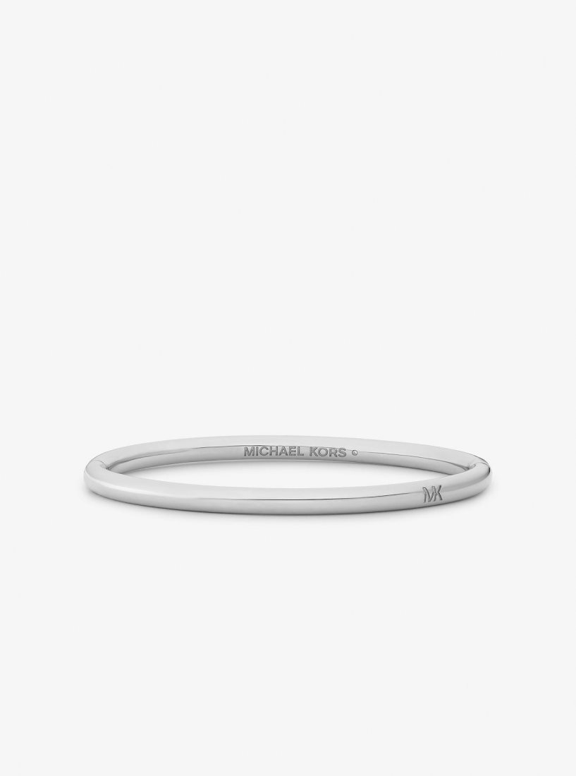 Michael Kors Precious Metal-Plated Brass Bangle Armbänder Damen Silber | NSLDJY978