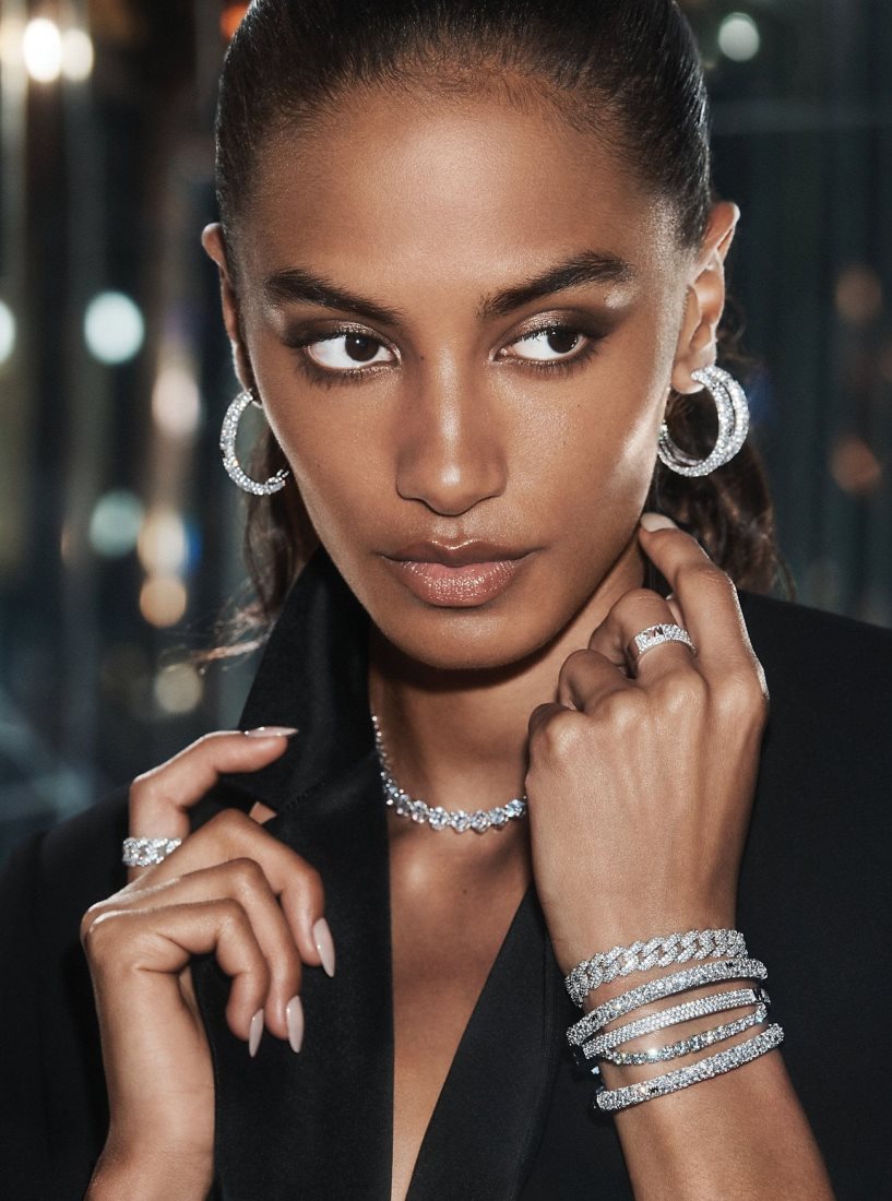 Michael Kors Precious Metal-Plated Sterling Silver Pave Curb Link Ring Ringe Damen Silber | RNYEHP576