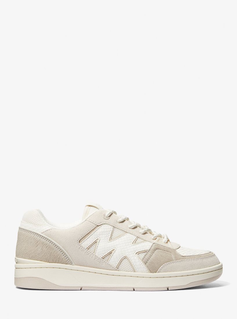 Michael Kors Rebel Mixed-Media Sneaker Sneakers Herren Beige Mehrfarbig | DSAYVL096