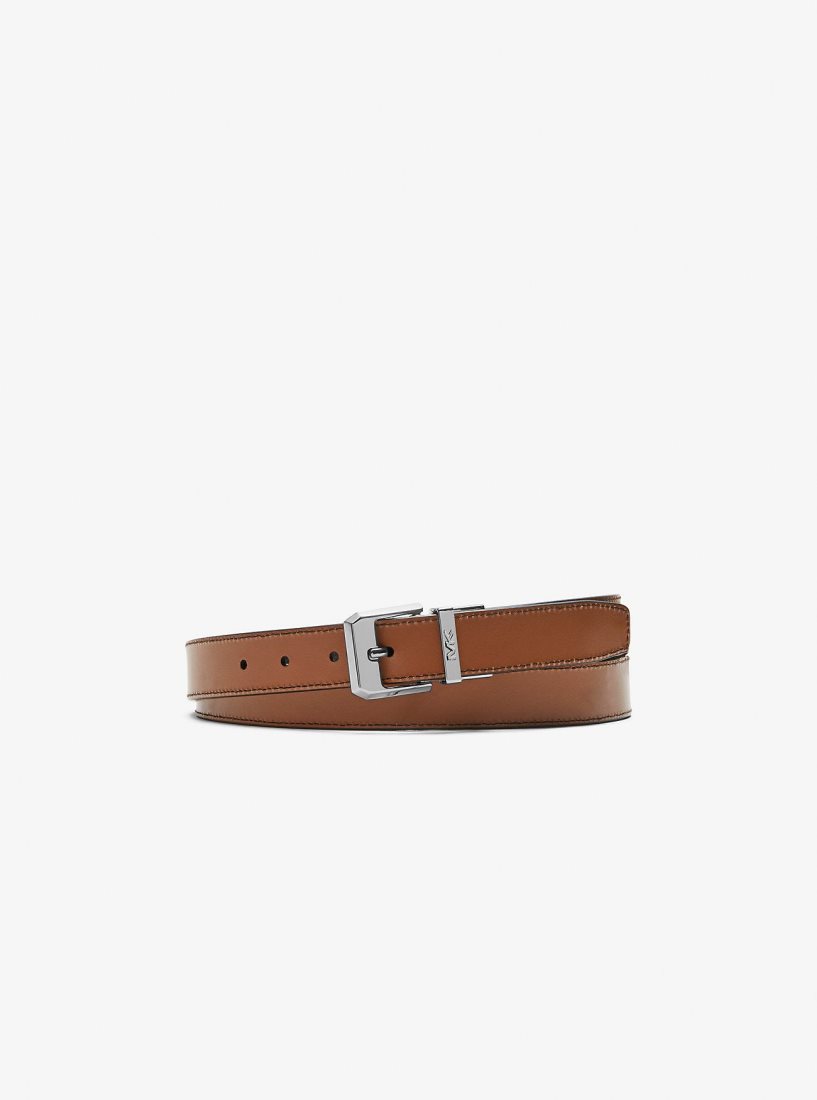 Michael Kors Reversible Leather Belt Gürtel Herren Schwarz | CYKIHO941