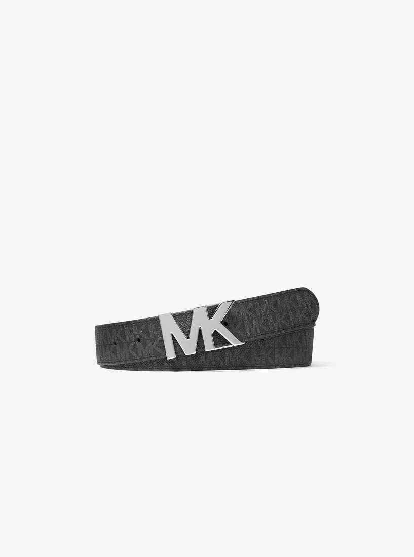 Michael Kors Reversible Logo Buckle Belt Gürtel Herren Schwarz | ZTQPAL509