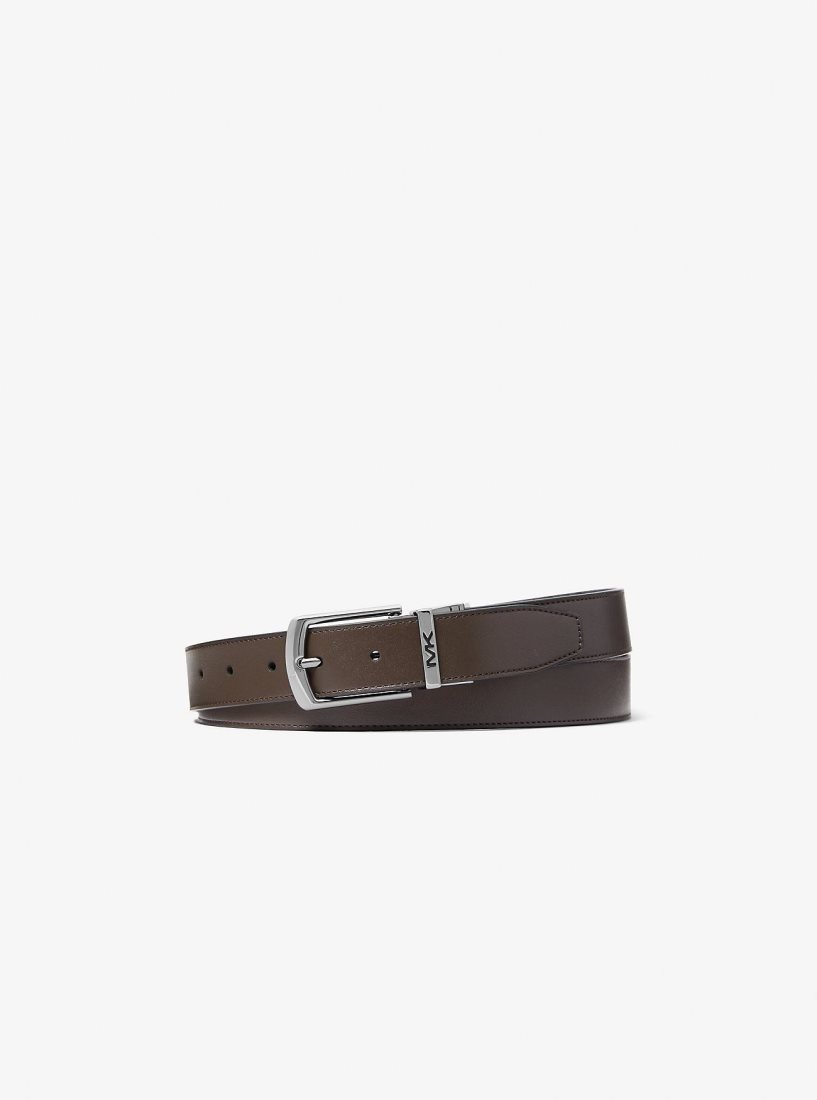 Michael Kors Reversible Signature Logo Belt Gürtel Herren Schwarz | YFGJAN935