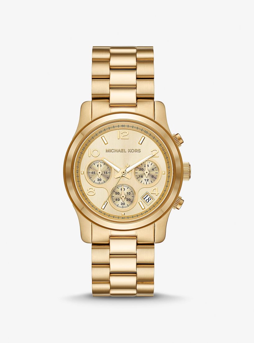 Michael Kors Runway Gold-Tone Watch Gold-tone Damen Gold | HDENRC871