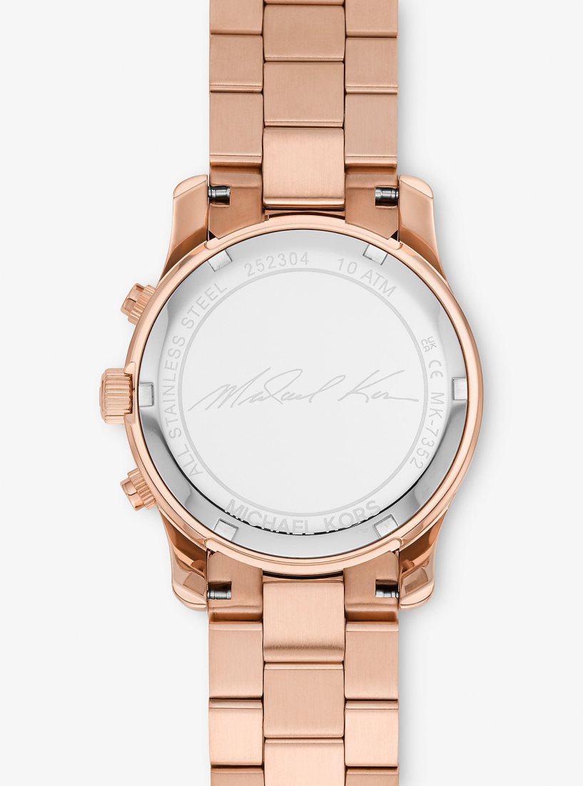 Michael Kors Runway Rose Gold-Tone Watch Rose Gold-tone Damen Rosa Gold | CFMEOX149