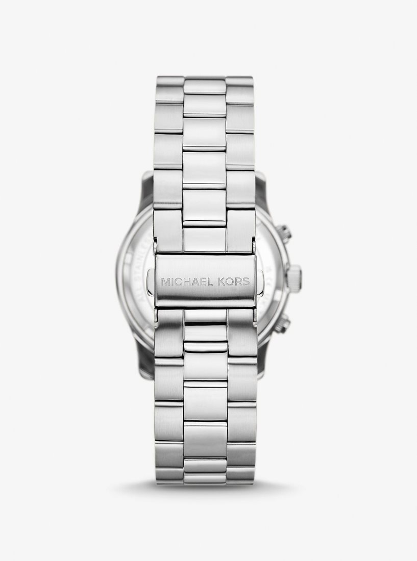 Michael Kors Runway Silver-Tone Watch Silver-tone Herren Silber | TEQVJF814