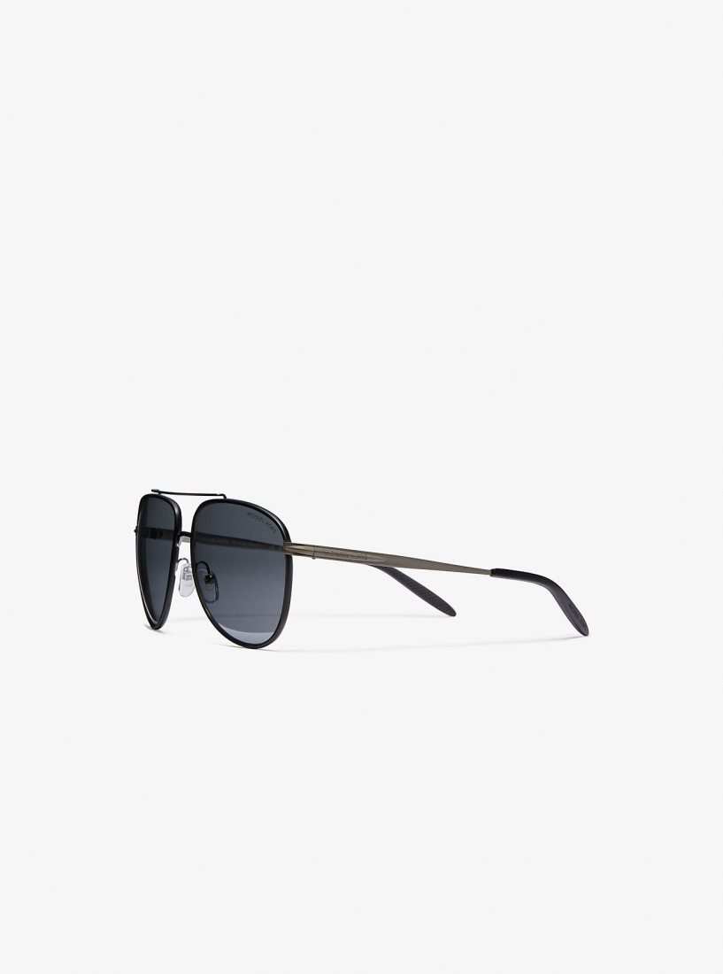 Michael Kors Saxon Sunglasses Sonnenbrille Herren Schwarz | BTASJM917