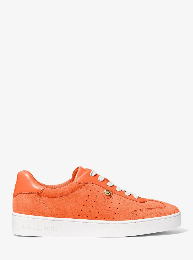 Michael Kors Scotty Suede Sneaker Sneakers Damen Orange | LNPOUK712