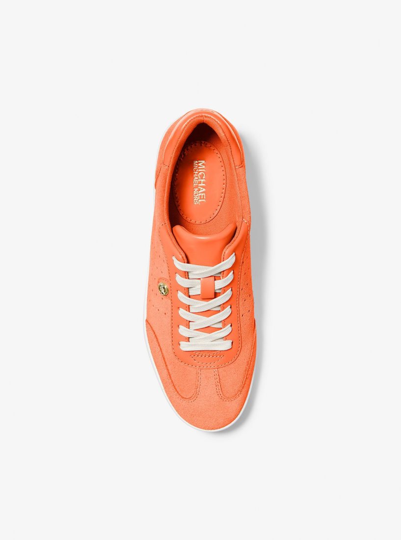 Michael Kors Scotty Suede Sneaker Sneakers Damen Orange | LNPOUK712