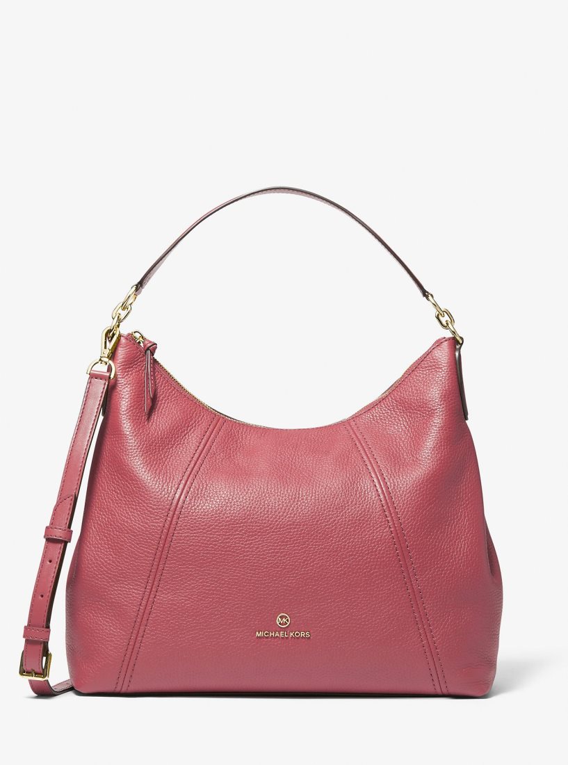 Michael Kors Sienna Large Pebbled Leather Shoulder Bag Schultertasche Damen Cinnamon | RUFXWN962