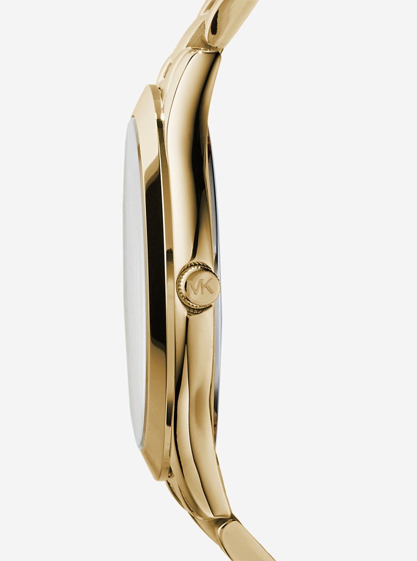 Michael Kors Slim Runway Gold-Tone Stainless Steel Watch Gold-tone Herren Gold | UTKRHF618