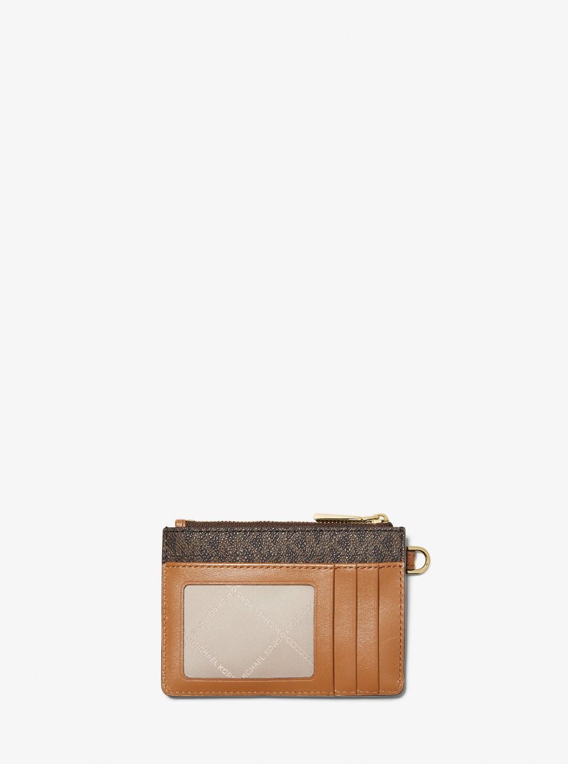 Michael Kors Small Logo Coin Wristlet Wristlet Damen Braun | WCBNMY651