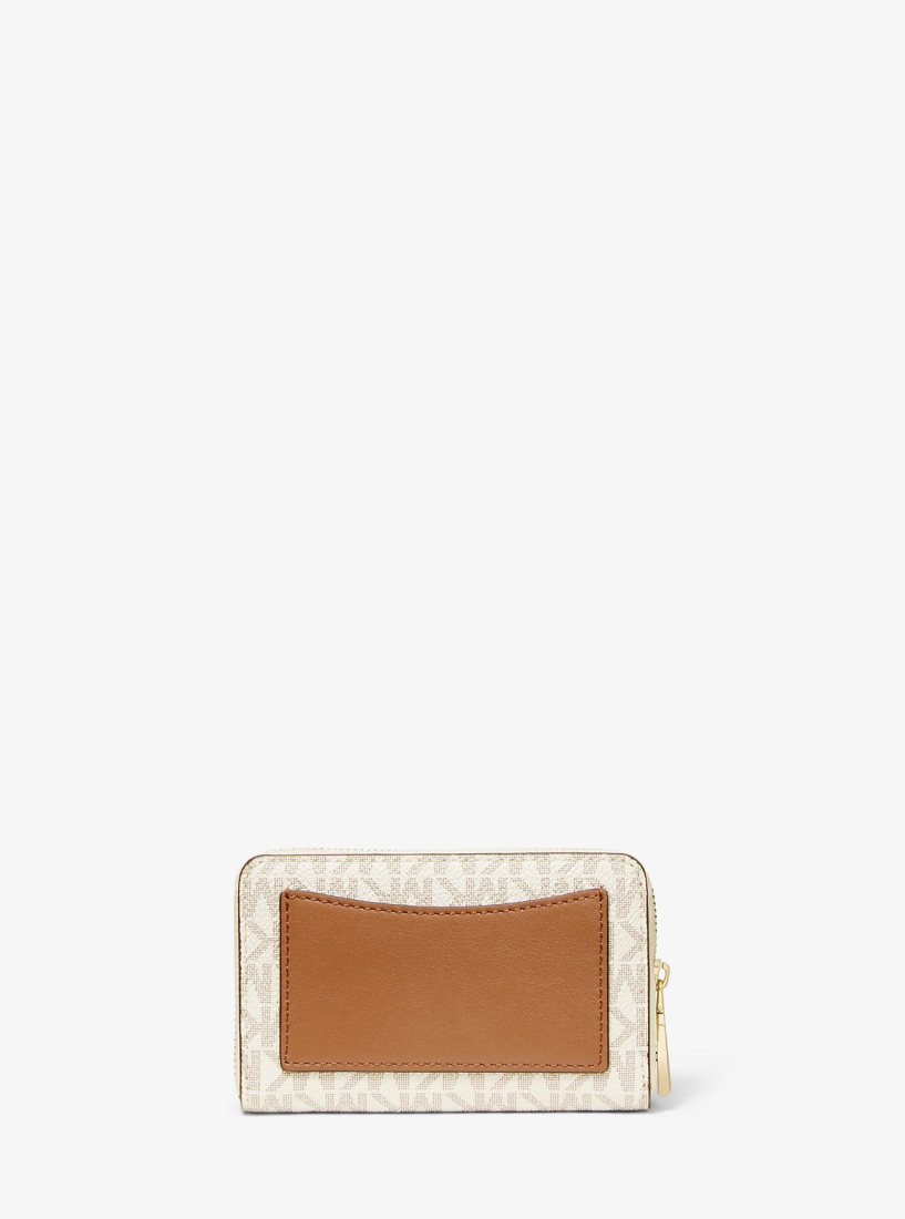 Michael Kors Small Logo and Leather Wallet Geldbörse Damen Hellgelb | KSHUPW068