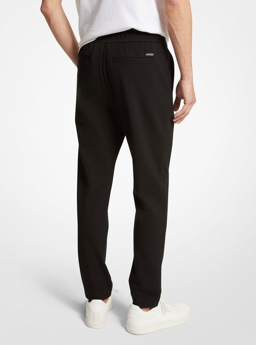 Michael Kors Stretch Ponte Pants Hose Herren Schwarz | QVIYMC512