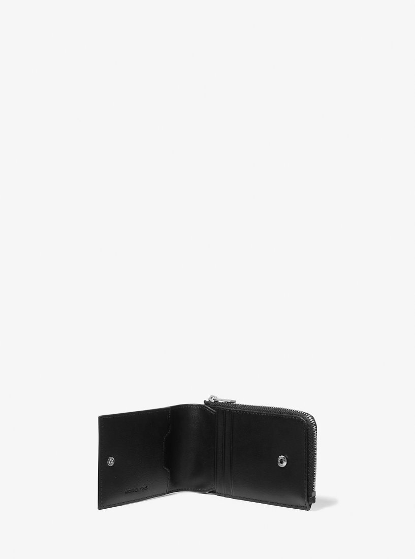 Michael Kors Varick Leather Wallet Geldbörse Herren Schwarz | MTKGZU750